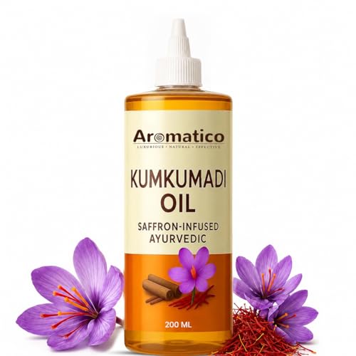 Image of AROMATICO Kumkumadi Face Oil | Ayurvedic Formula for Brightening & Glowing Skin | Hydrating & Instant Radiance - 200 ml