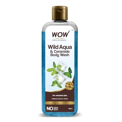Wow Skin Science Wild Aqua Foaming Body Wash – No Parabens, Sulphate, Silicones & Color, 250 Ml