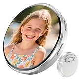 Digital Badge 1.7'' HD Touch Control Digital Pin with Videos/Photos Display Pixel Badge for Anime/Football Fans/Unique Personal Show 2.1 inch Dia., Posters Prints