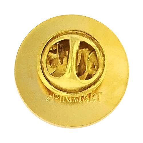 PinMart Gold Plated Excellence in Service Year Award Lapel Pin – Metal Enamel Workplace Reward Pin w/Rhinestone – 1-60 Years Pins for Long Standing Employees3