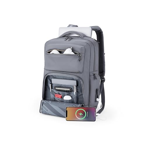 Image of American Tourister Zork Pro | 19 Ltrs | 2 Compartments | Ergonomic Padded Back Panel & Shoulder Straps | Executive Backpack | 1 Year International Warranty | Charcoal