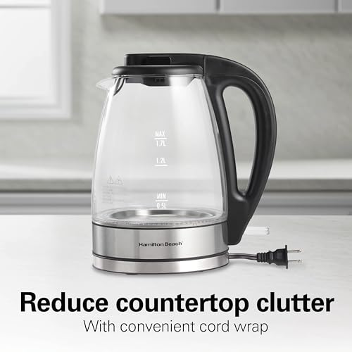 Hamilton Beach 1.7 Liter Electric Tea Kettle, Water Boiler & Heater - image 8