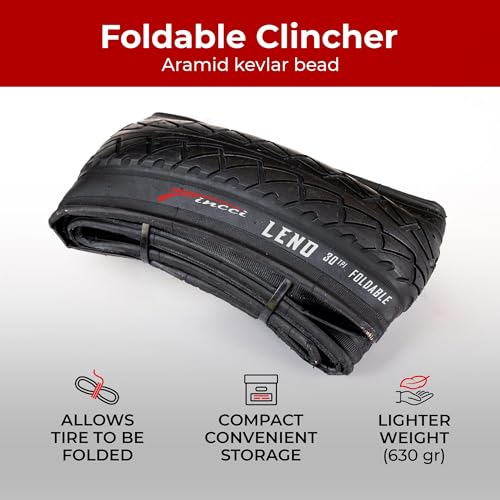 Fincci Pair 26×1.95 Bike Tire – Slick City 26 inch Bike