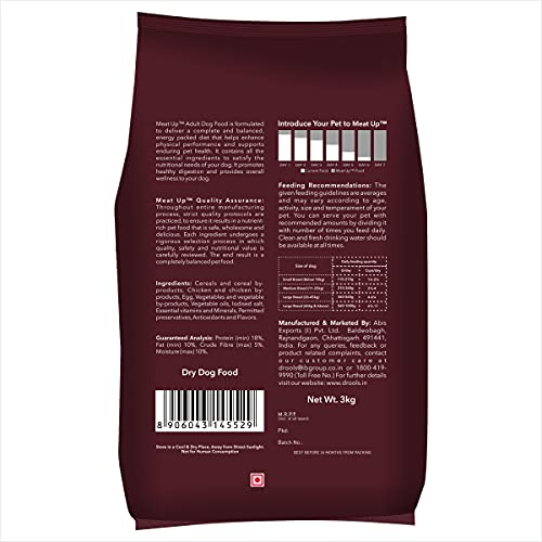 Image of Meat Up Adult Cat Food, Ocean Fish - 1.2 kg Pack (Buy 1 GET 1 Free) & Meat Up Adult Dog Food, 3 kg (Buy 1 Get 1 Free)