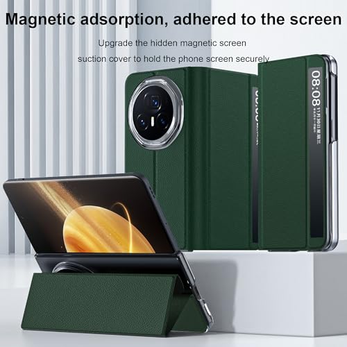 PU Leather Case for Honor Magic V3 case,PU leather + flexible TPU Case