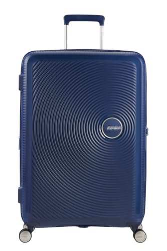 American Tourister Soundbox - Spinner M Powiększana Walizka, 67 cm, 71.5/81 L, Niebieski (Midnight Navy)
