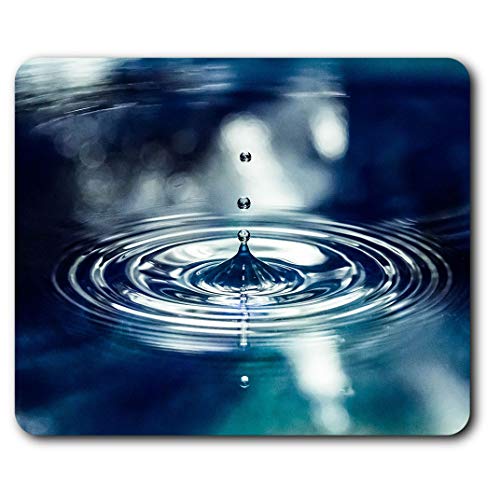 Destination Vinyl Ltd Confortable Tapis de Souris - Eau Nature Droplet Calme Yoga Zen 23,5 x 19,6 cm (9,3 x 7,7 Pouces) pour Ordinateur et Portable, Bureau, Cadeaux, Base antidérapante - RM16965