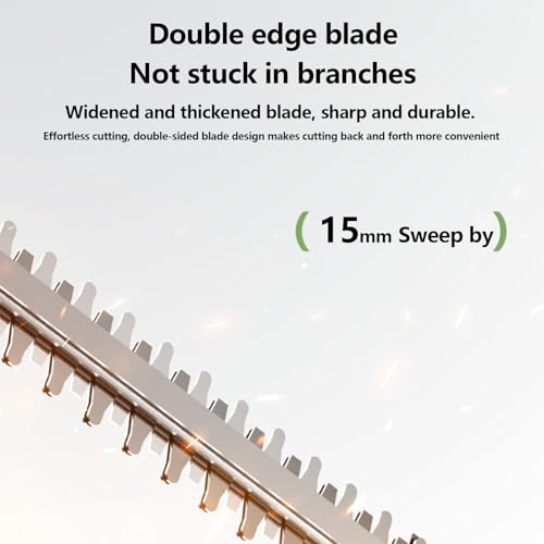 Taille-haie électrique sans fil léger avec affichage LED - 4