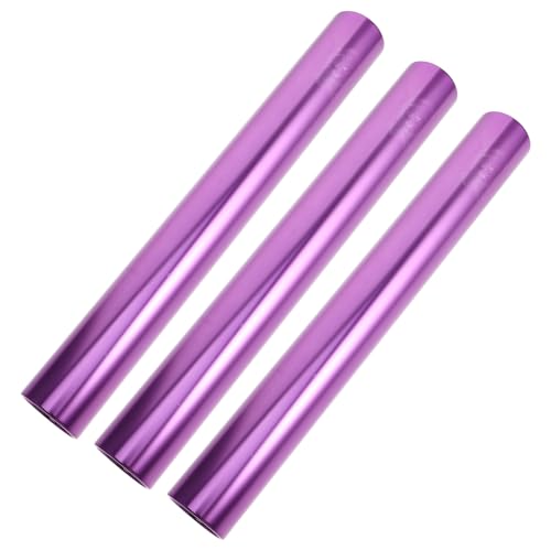 DOITOOL Bâton de Relais en Alliage D'aluminium Ultraléger 3 Pcs Surface Lisse et Diamètre Standard pour Courses en Plein Air et Compétitions Sportives