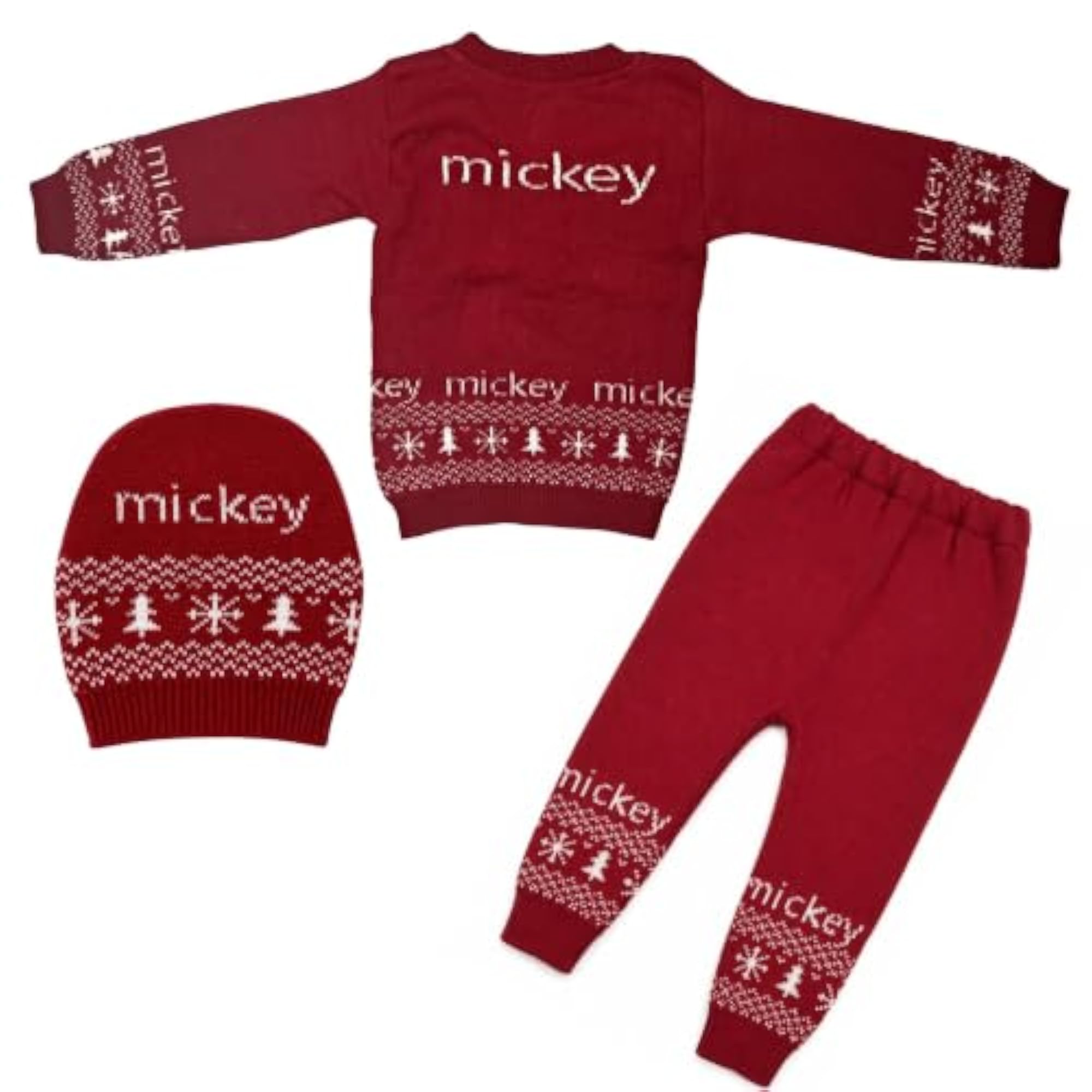 Sweater, Bottom & Cap Set for 12-18 Months
