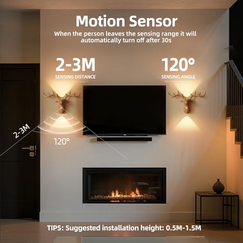 Iluminación de pared recargable USB LED apliques de pared interior regulable 2 uds 2
