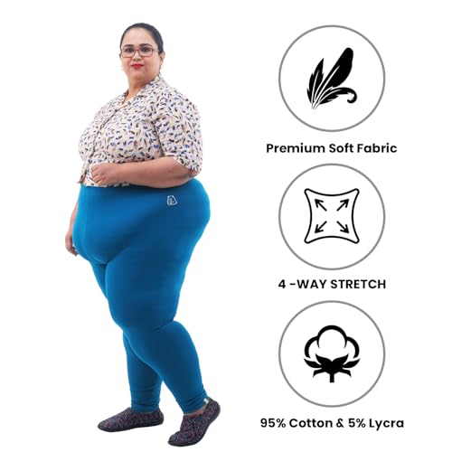 Image of BIGTEES Cotton Leggings for Women Full Length | Stretchable, Soft & Comfortable Pants for Women