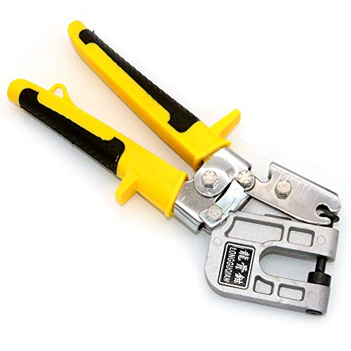 NUZAMAS Keel Clamp, Single Hand Steel Keel, Punch Tool, Ceiling Joist Installation, Hole Punching Pliers Tools, Instruments Pliers