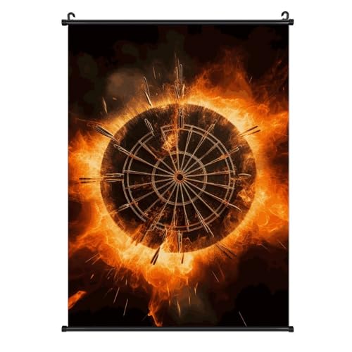 Tableau de fléchettes imperméable en toile suspendre BWQMNT décoration murale durable