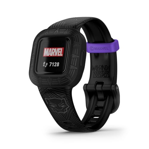Garmin vivofit jr. 3, Fitness Tracker for Kids, Swim-Friendly, Up to 1-Year Battery Life, Marvel Black Panther