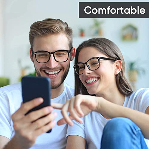 Image of IFLASH Zero Power Light Weight Computer Readers Blue Light Blocking Eye Glasses Men Women | Anti Glare UV Blu Ray light Filter Cut Reflection Protection Lens TR90 Frames
