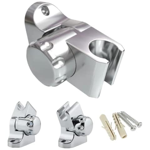 Shower Holder Bracket, 2 Pcs Adjustable Shower Head Holders Shower Brackets for Handheld Shower Head, Hower Wall Mount for Bathroom Standard Shower Hose Cover
