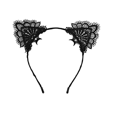 Witeygai Lace Cat Ears Headband for Parties Cover