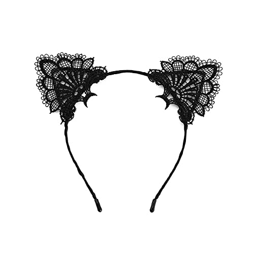 Halloween Haarreif, Halloween Spitze Katzenohren Stirnband,Cat Ears mit reizvollen Spitzen, Halloween Karneval Party Maskerade Cosplay Süß Sexy Frauen Spitze Haarschmuck Stirnband Kostümzubehör Halloween Haarreif, Halloween Spitze Katzenohren Stirnband,Cat Ears mit reizvollen Spitzen, Halloween Karneval Party Maskerade Cosplay Süß Sexy Frauen Spitze Haarschmuck Stirnband Kostümzubehör