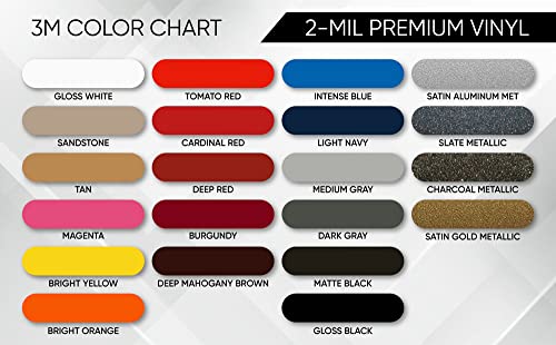 Image of 3M 3 /16 inch x 150' Automotive Vinyl Pinstriping Tape (Cardinal Red)