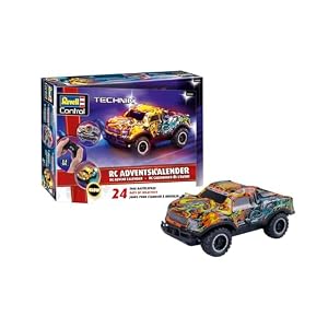 Revell Control Adventskalender RC Christmas Driver | Auto zum Selbstbauen | Leuchtende Karosserie