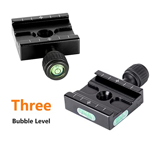 50mm Quick Release Plate Clamp Adapter Compatible with Arca Swiss for DSLR Camera Tripod Ball Head Monopod Stabilizer