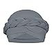 Women Cotton Chemo Turban Cap Braid Head Wrap Sleep Cap Slouchy Hair Loss Beanie Cap Soft Stretchy India Muslim Hijab Scarf Hat for Cancer Chemo Hair Loss (Grey)