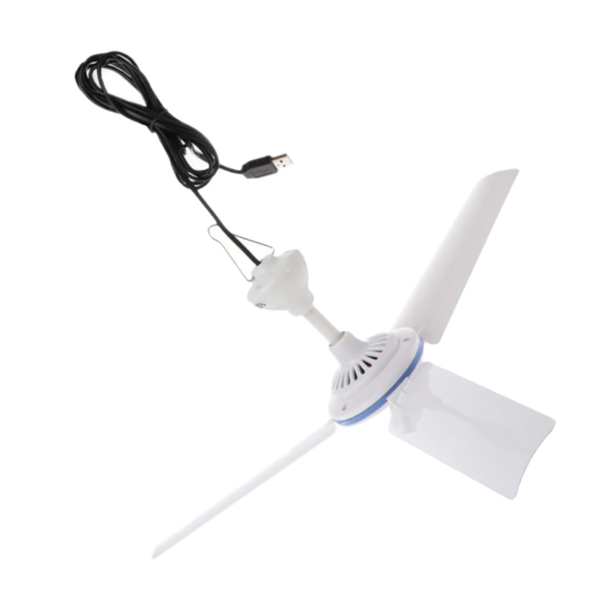 Ventilador colgante USB de gran flujo con 3 aspas para fiestas de verano