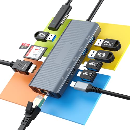 New Surface Docking Station 11-in-1 Surface Dock 2 4K@60HZ HDMI USB C Travel Dock for Surface Pro 12/11/10/9/8/X/7/6/5/4 Laptop 6/5/4/3/2/1 Laptop Go 3/2/1 Book