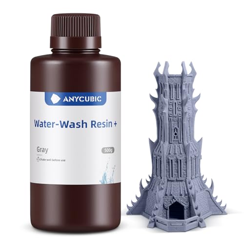 Anycubic Water Washable 3D Printer Resin, High Precision 405nm UV