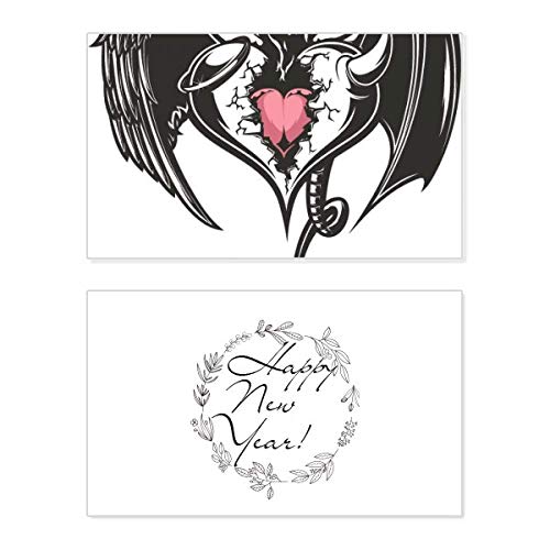 Tarjeta conmemorativa Love Heart de Broken Armor para Año Nuevo