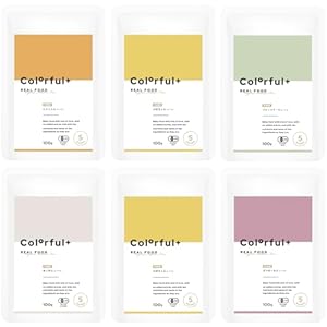 【オーガニック】カラフルプラス 離乳食 ベビーフード 初期5ヶ月〜 6袋セット 100g 980円（163.3円/袋）！プライム会員は送料無料！