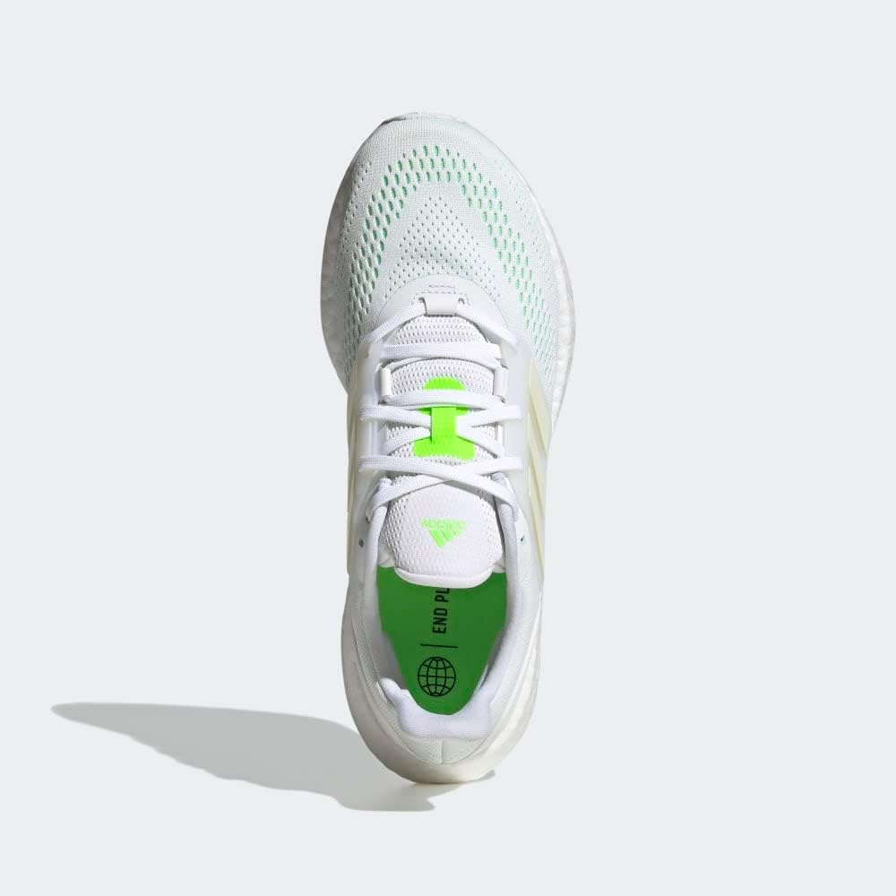 Adidas Men's Pureboost 22 FTWR White/Cloud White/Beam Green 11.5 Adult