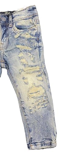 Kids Super Stretch Ripped Desert Jeans2