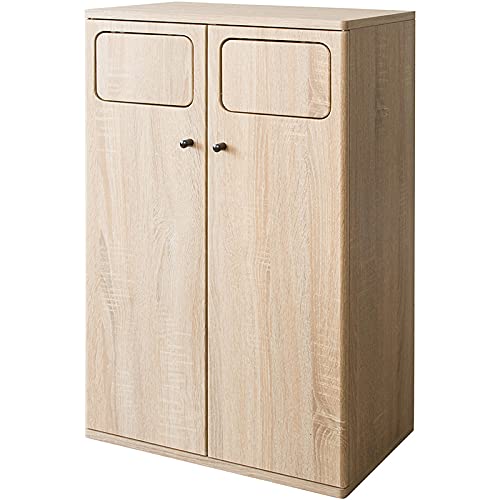 (2/13まで)木製ダブルプッシュ分別ダストボックス 45L×2 2/13まで)木製ダブルプッシュ分別ダストボックス 45L×2 Amazon