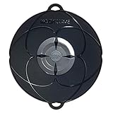 Hochwertiges Silikon, 100 %. Kochblume Lid Flower XS, Silikon, Schwarz, 22 cm