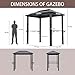 Endark 8'x5' Outdoor Hardtop BBQ Gazebo, Single Roof Design with Aluminum Structure and Galvanized Steel Roof, Great for Patio and Backyard