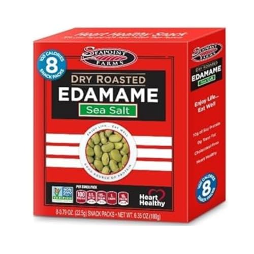 Seapoint Farms Edamame Dry Roasted Lightly Salted, 8ct (3 pack), by Litezout and packed in Litezout box