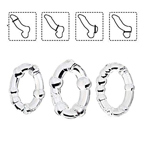 3Pcs Ring Set Silicone O Ring 3 Different Size Flexible Rings TM1-11