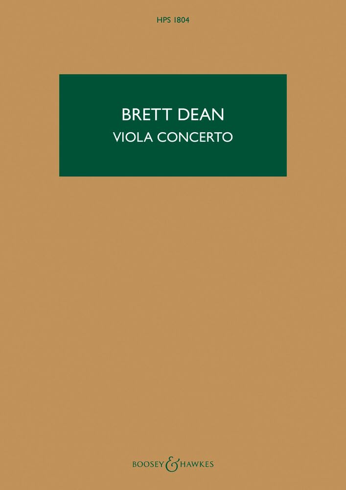 Viola Concerto: HPS 1804. Viola und Orchester. Studienpartitur. (Hawkes Pocket Scores, HPS 1804)