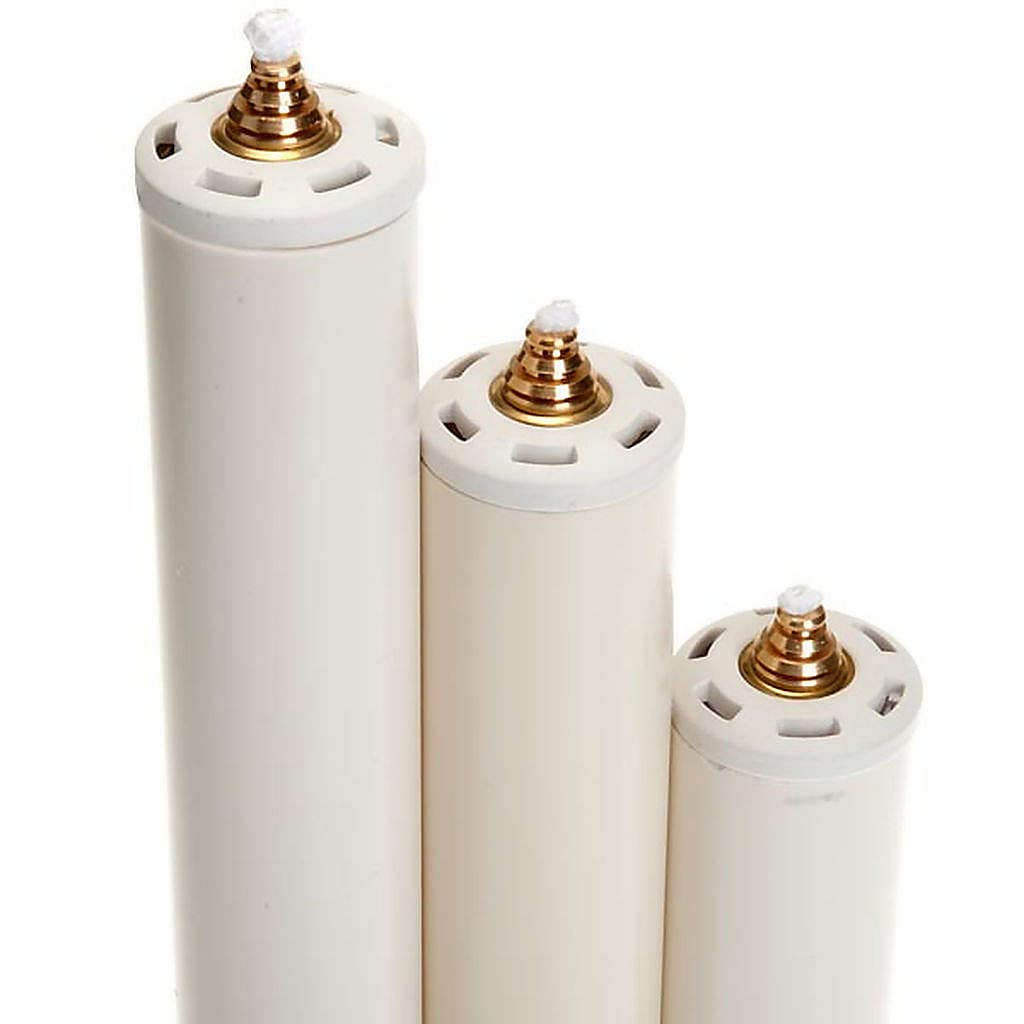 Holyart Bougies, cierges, chandelles: Bougie à cire liquide avec cartouche 4 cm diamètr, 30 cm (11.82 inc.)