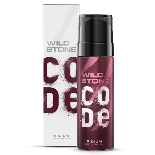 WILD STONE CODE Iridium No Gas Scented Body Spray Perfume For Men, Long Lasting Masculine Fragrance For Office Wear, 120Ml