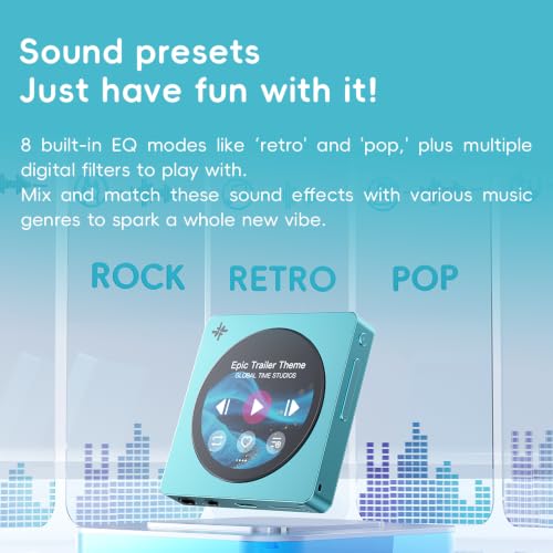 Image of FIIO DISC Portable HiFi Music Player, Dual DAC Digital Audio Player with 3.5mm & 4.4mm Outputs, Bluetooth 5.4 LDAC,Touchscreen (White)