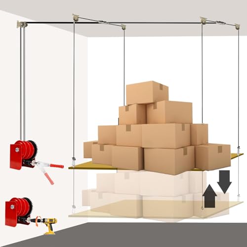 Adjustable Overhead Garage Storage Lift – 300 lb Capacity