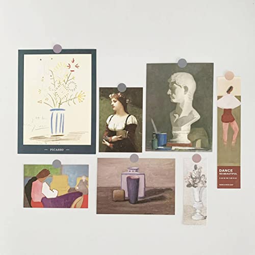 Mbeta (A Set Of 7) Postcard Decorative Card Wall Decoration Dormitory Picture Frame Painting Wall Stickers Decorative Card #TOP1