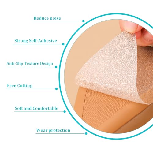 Image of 6 Pcs Non-Slip Shoe Sole Protector for Heels, Self-Adhesive High Heel Pads for Bottom of Shoes, Anti-Slip Protectors (Clear)