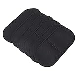 Medizinische Augenklappe, bequem, professionelle 6-teilige Augenklappen, hautfreundlich, verhindert Lichtaustritt für faule Augen(Schwarz)