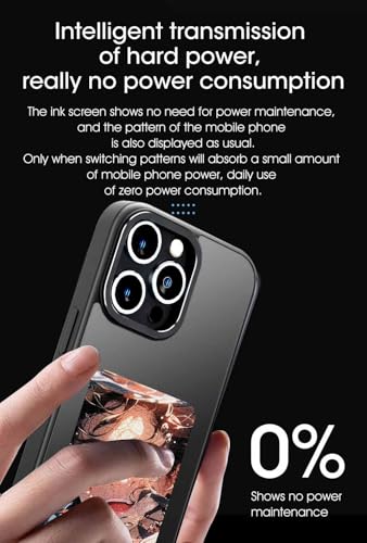 Coque iPhone 15 Pro Écran Personnalisable E-Ink DIY Photo Case Antichoc - 7