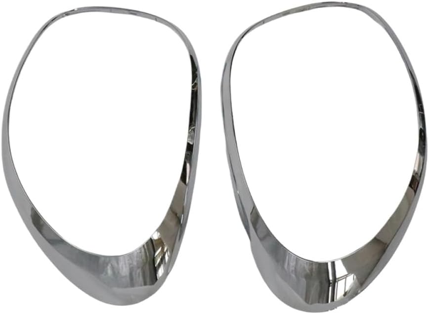 Left And Right Silver Taillight Trim Surround Covers Compatible With 500L 2014 2015 2016 2017 2018 2019 2020 68235996AA 68235995AA