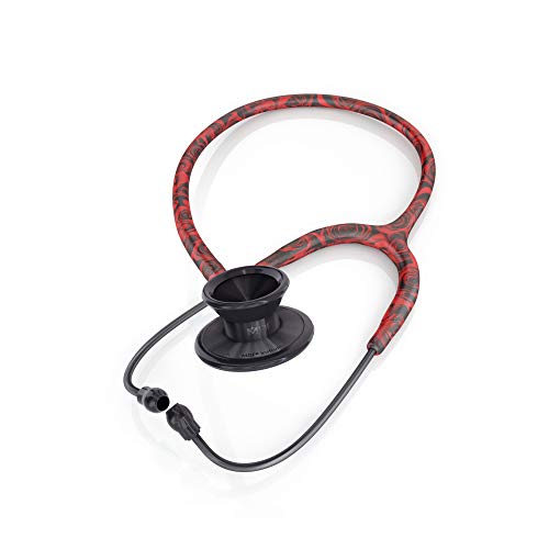 MDF Instruments, MD One Epoch Lightweight Titanium Stethoscope, Adult, Every Rose Tube, Black Chestpieces-Headset, MDF777TERBO